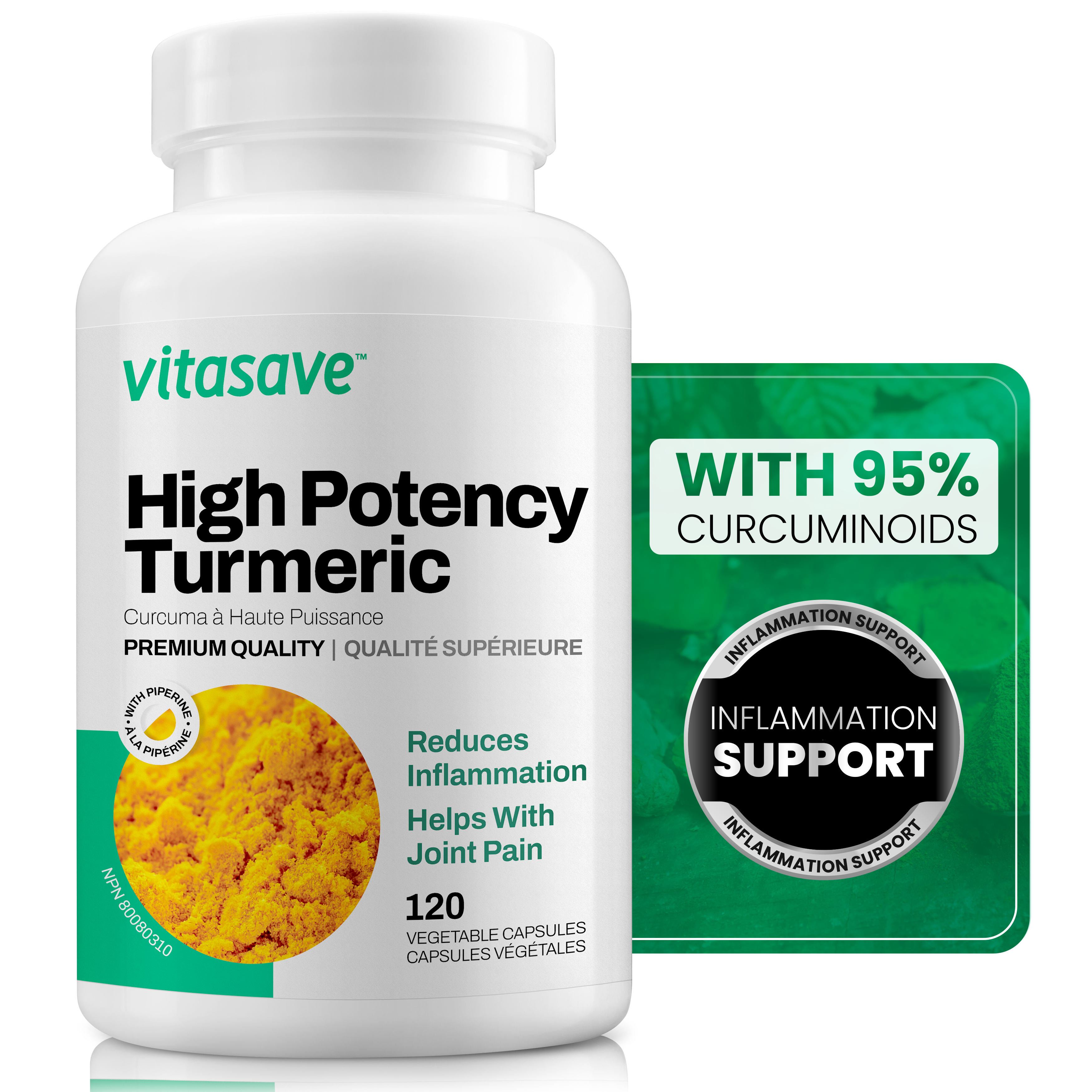 Vitasave Turmeric High Potency (120 VCaps)