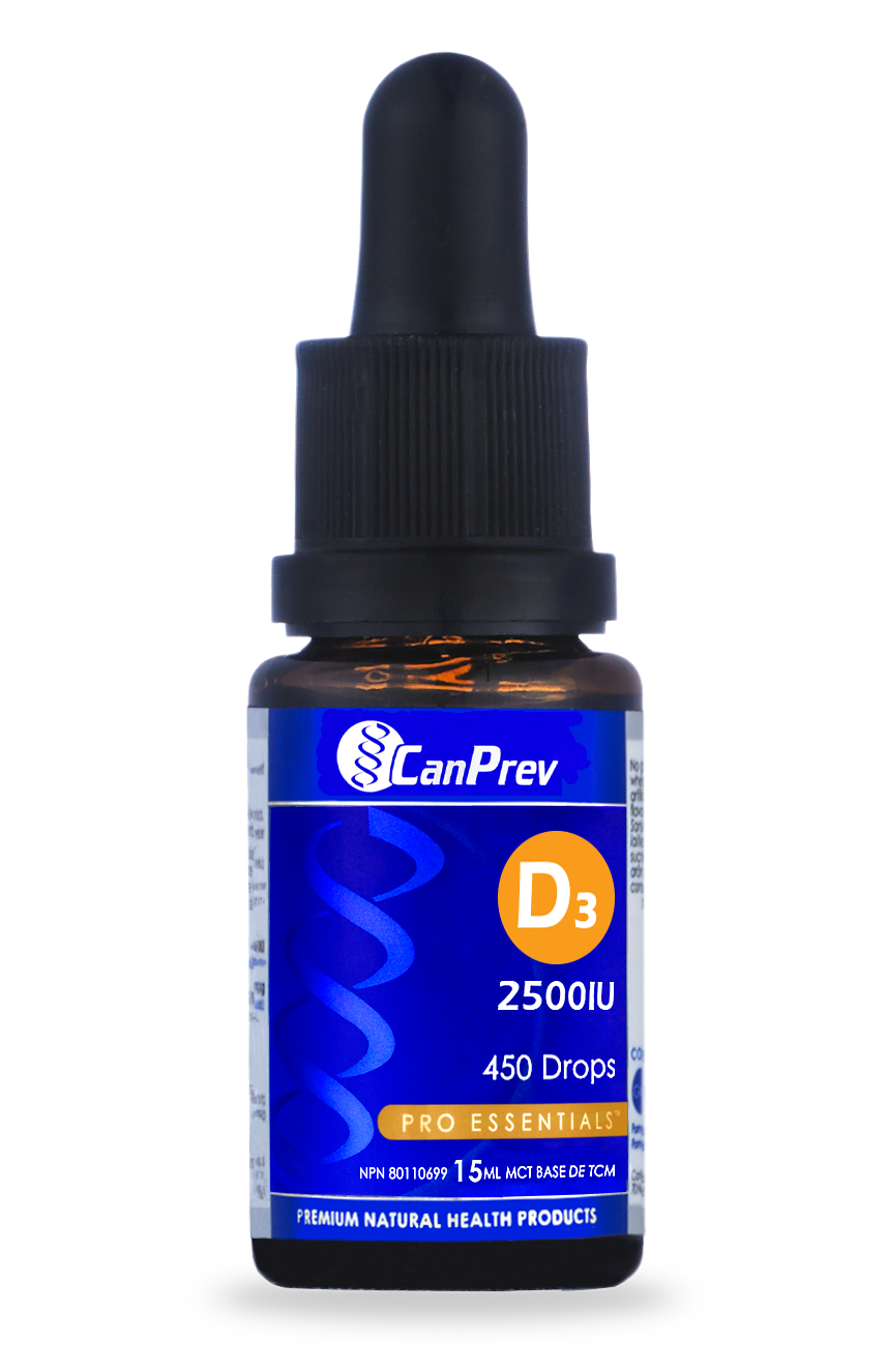 CanPrev Vitamin D3 2500 IU Drops (15 mL)