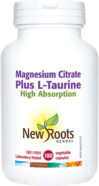 New Roots Magnesium Citrate Plus L-Taurine (VCaps)