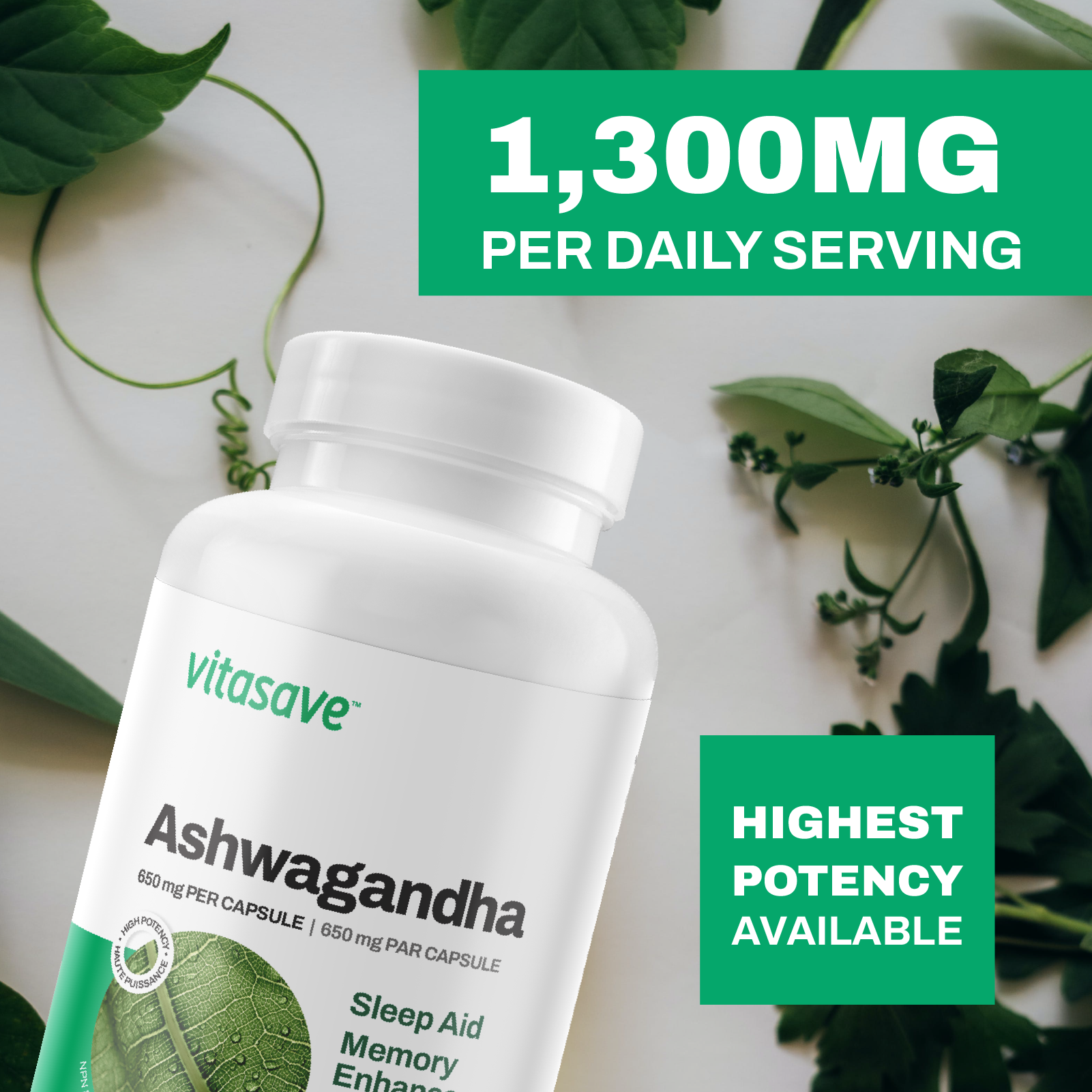 Vitasave Ashwagandha (120 VCaps)