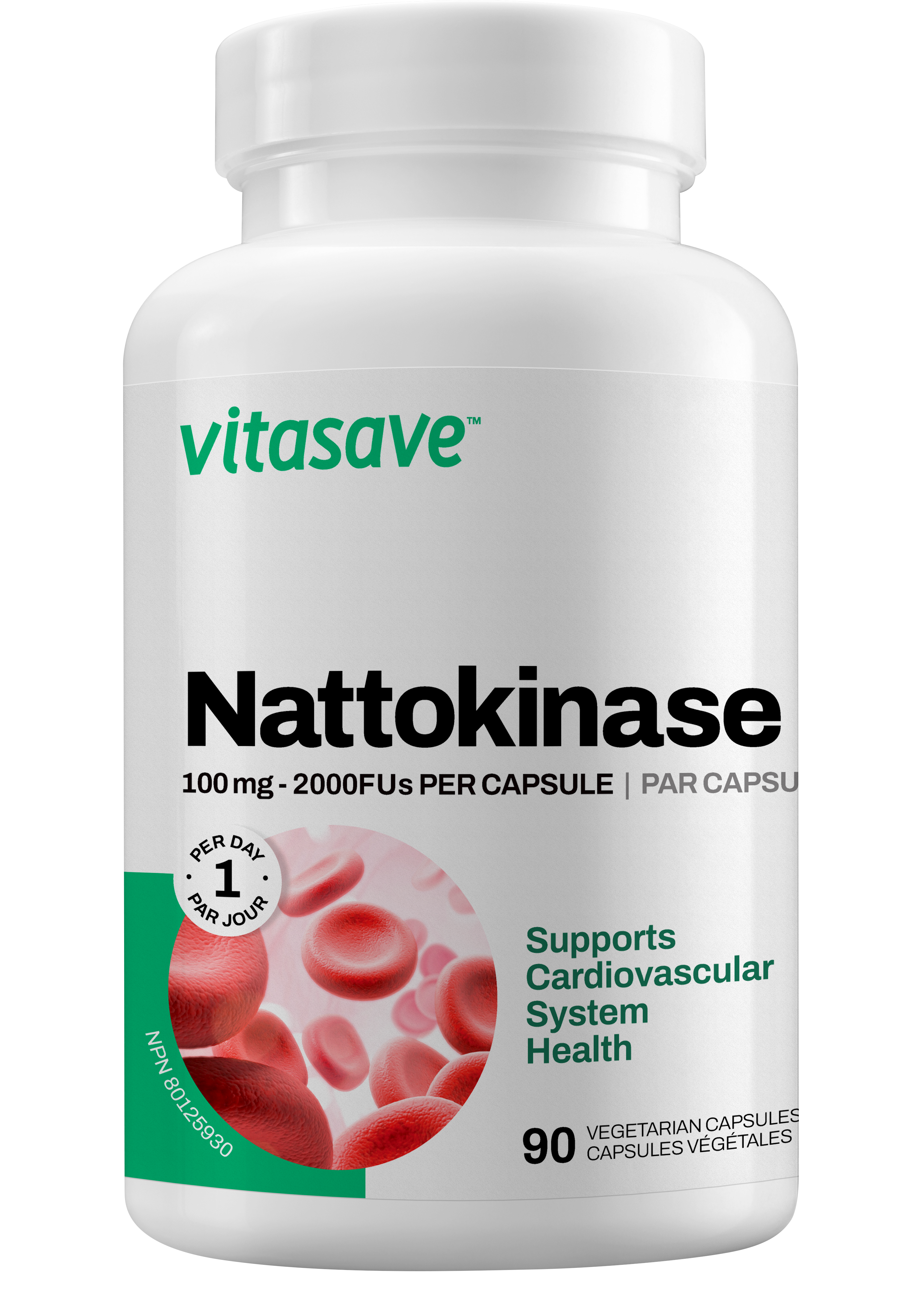 Vitasave Nattokinase 100 mg (90 VCaps)