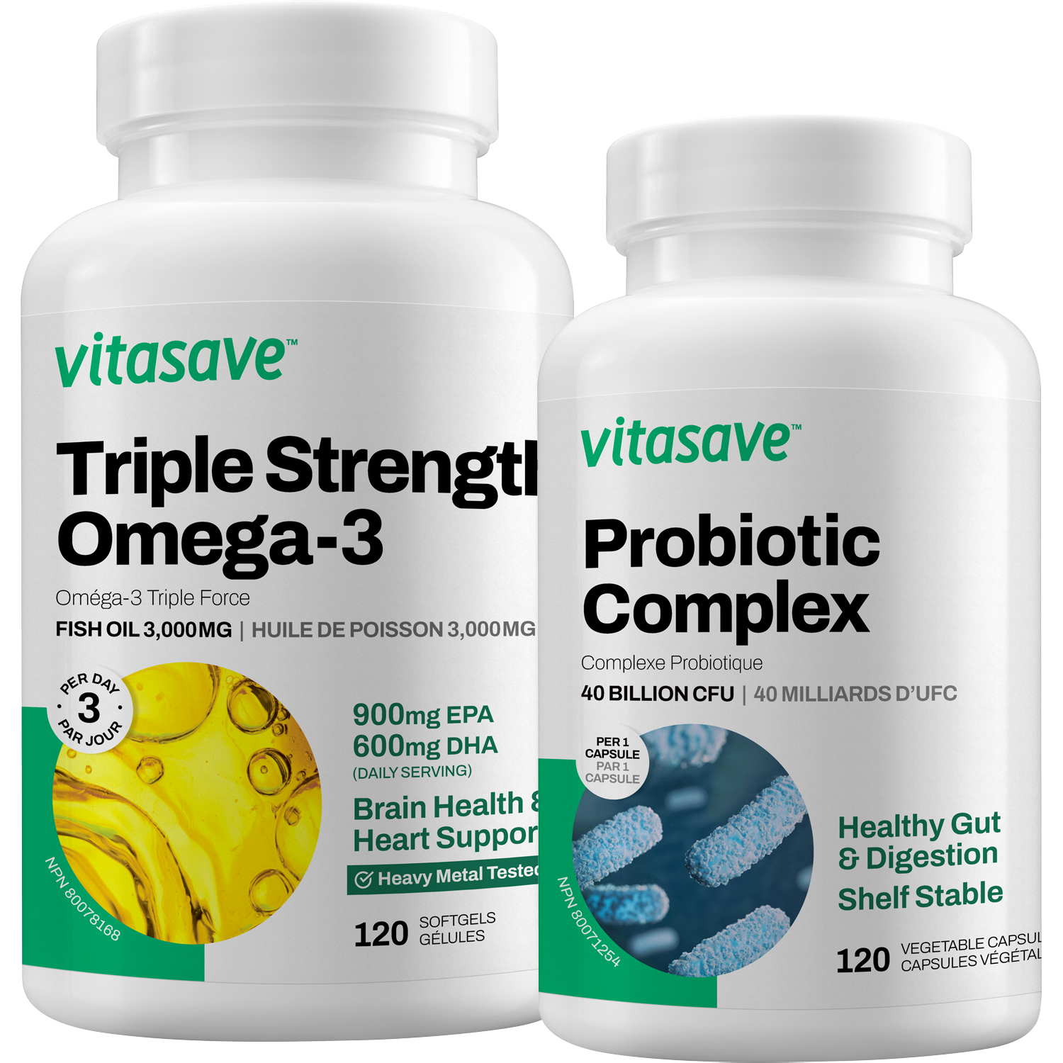 Vitasave Mood & Digestion Bundle (Probiotic+Omega-3)