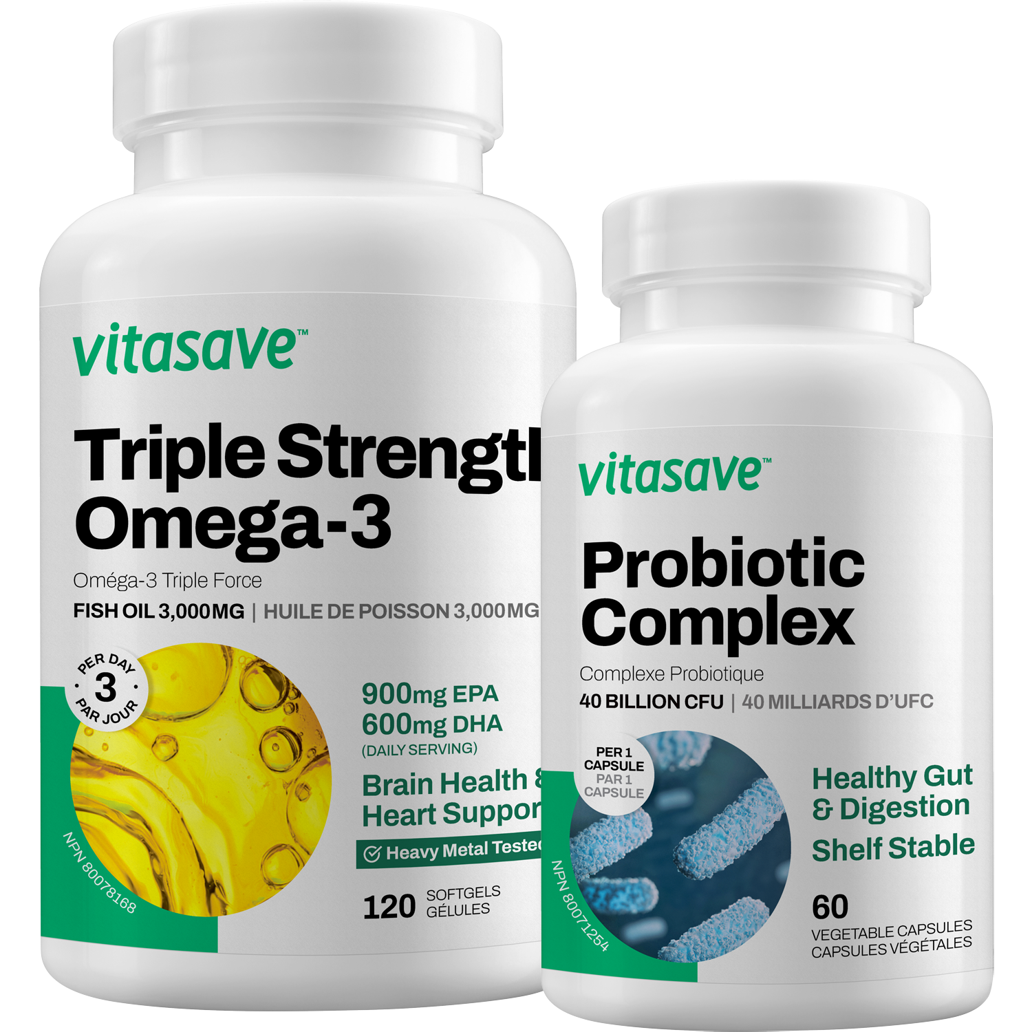 Vitasave Mood & Digestion Bundle (Probiotic+Omega-3)