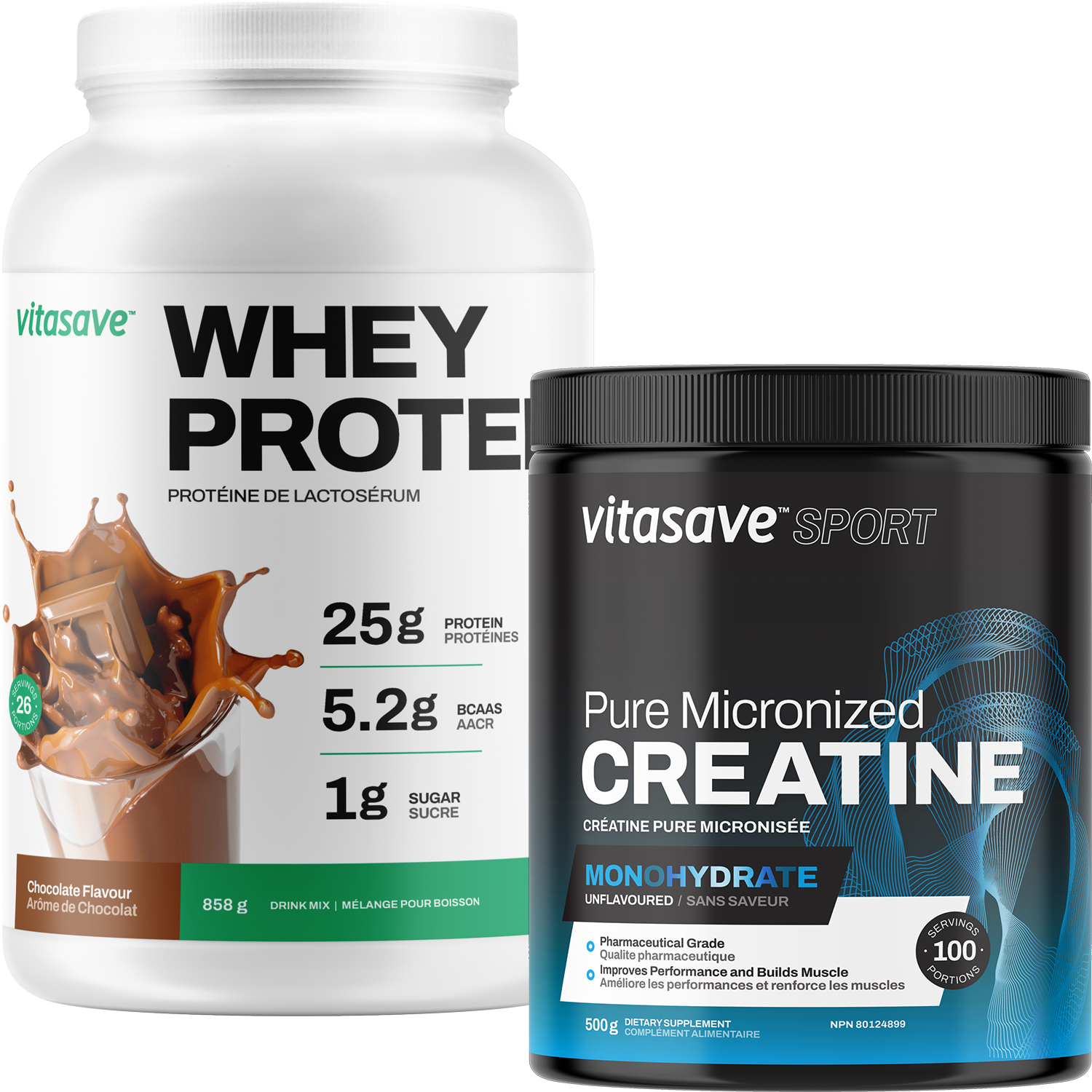 Vitasave Sport Bundle (Whey-Chocolate + Creatine)