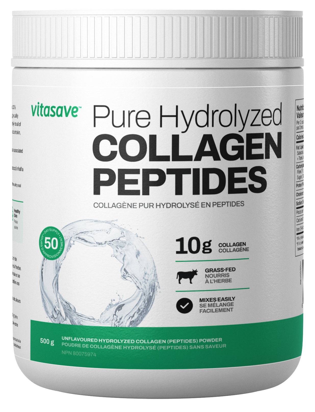 Vitasave Pure Hydrolyzed Collagen Peptides (500 g)