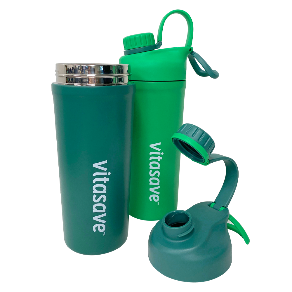 Vitasave Stainless Steel Sport Shaker Bottle (850 mL)