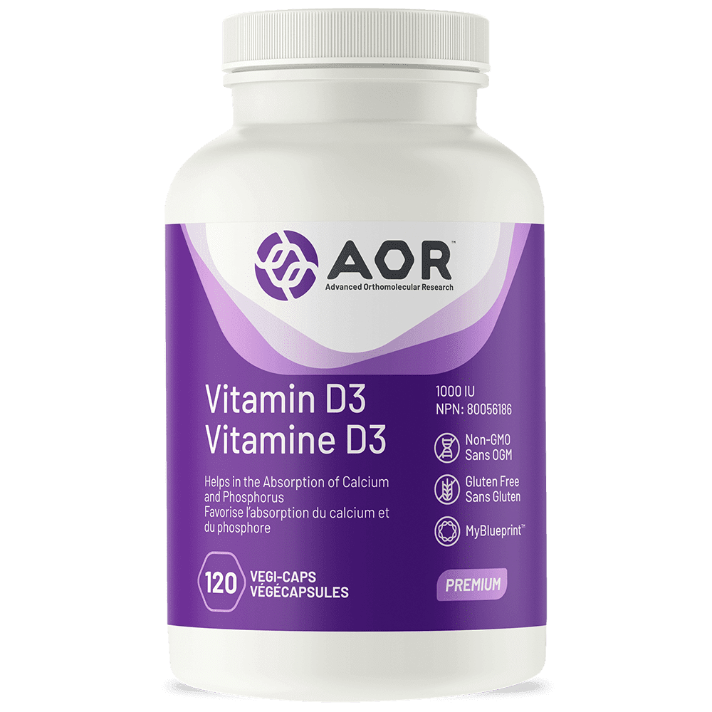 AOR Vitamin D3 1000 IU (120 VCaps)