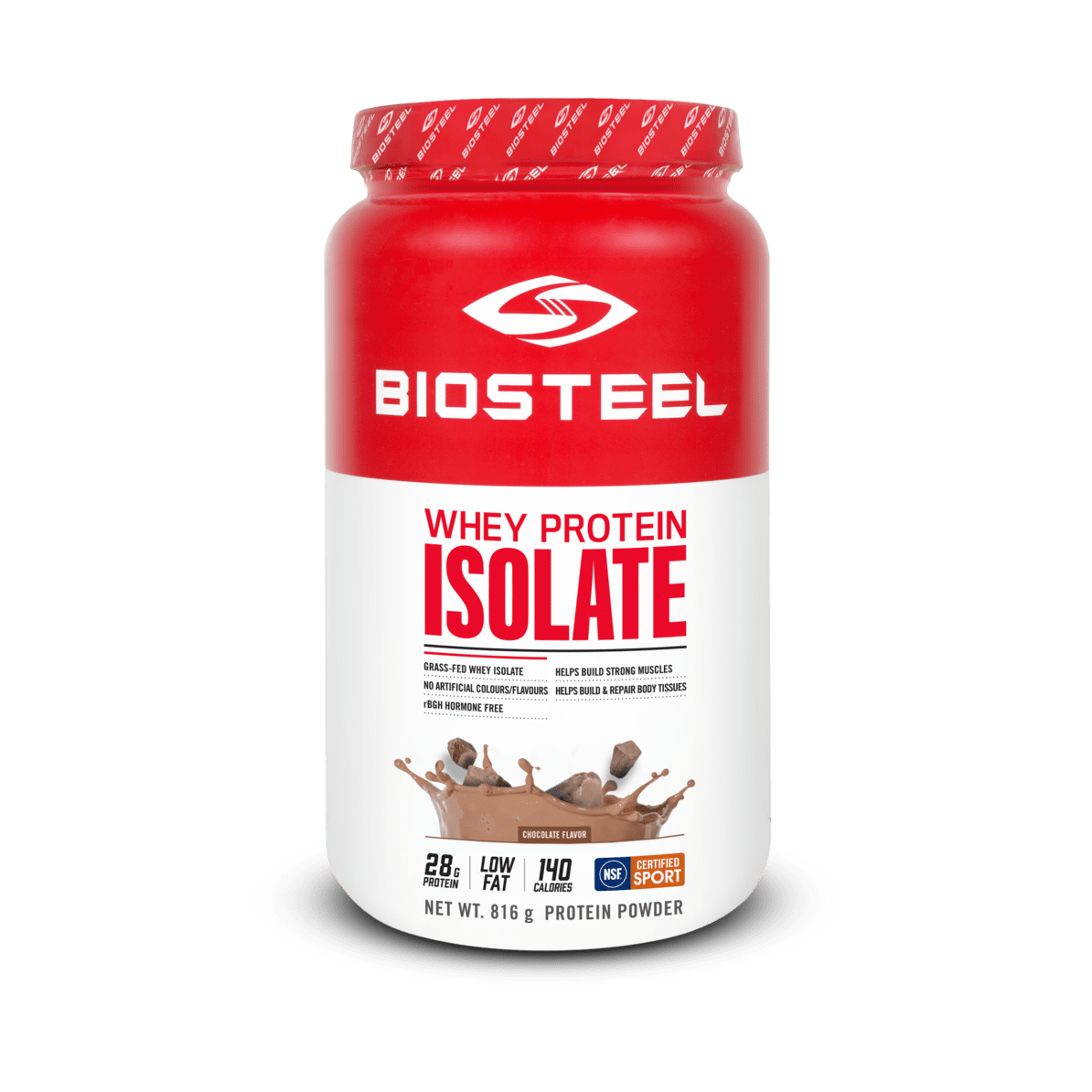 BioSteel Natural Whey Protein Isolate - Chocolate (816 g)