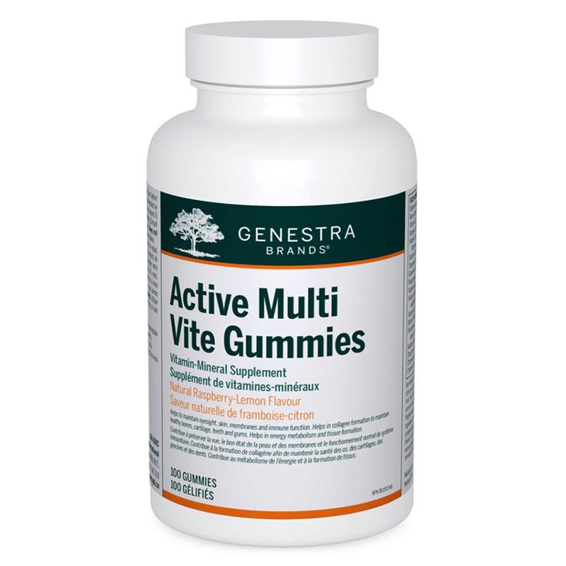 Genestra Active Multi Vite Gummies - 라즈베리-레몬 (구미 100개)