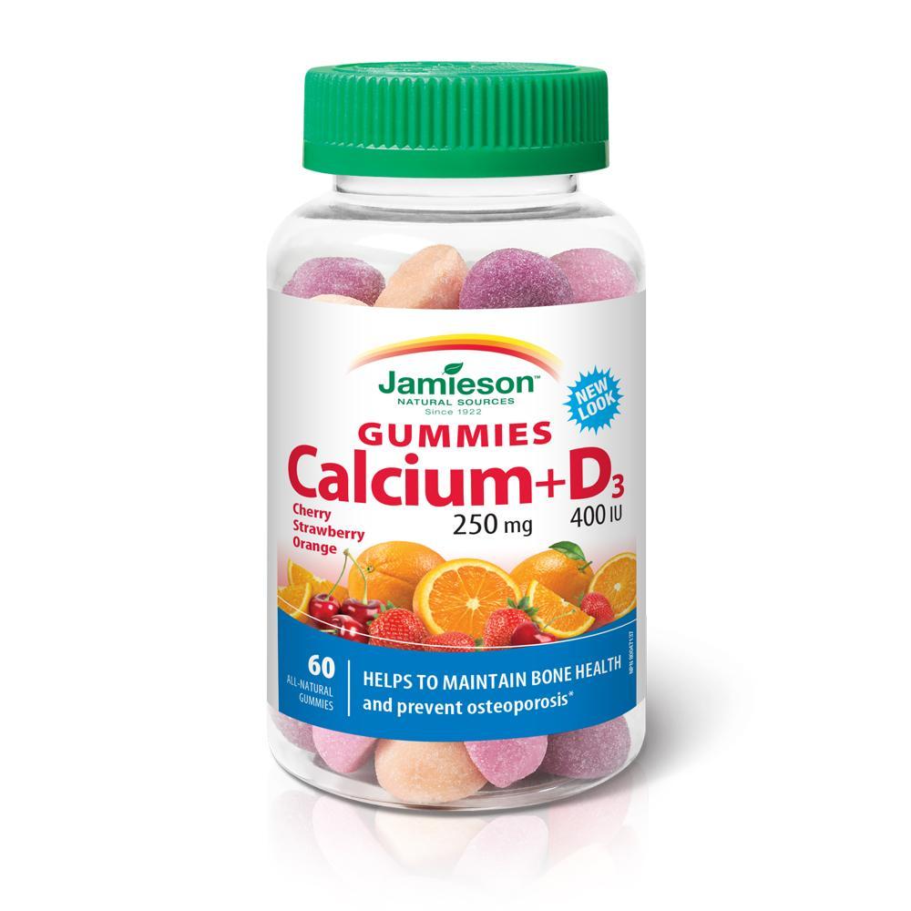 Jamieson Calcium + D3 (60 Gummies) [Clearance]