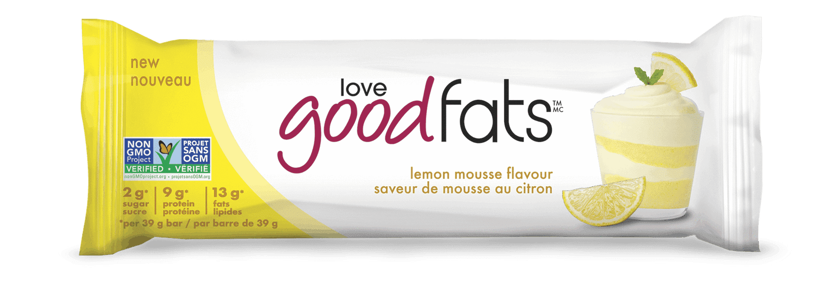 Love Good Fats Bars - Lemon Mousse