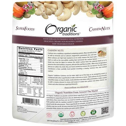 Organic Traditions Cashew Nuts (227 g)