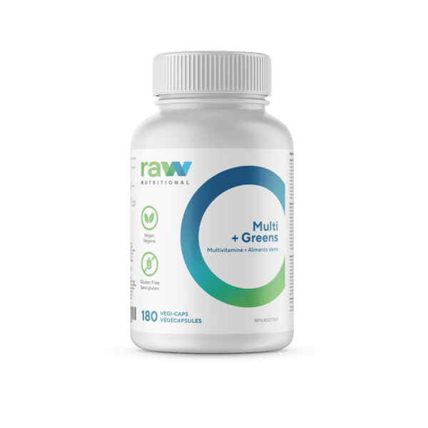 Raw Nutritional Multi + Greens (180 VCaps) [Clearance]