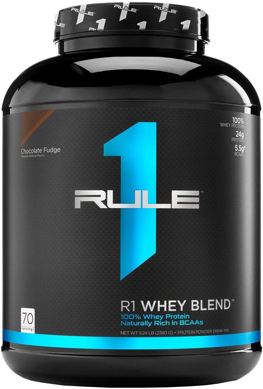 Rule One R1 Whey Blend 100% Whey Protein - Chocolate Fudge (5.1 lbs) [Clearance]