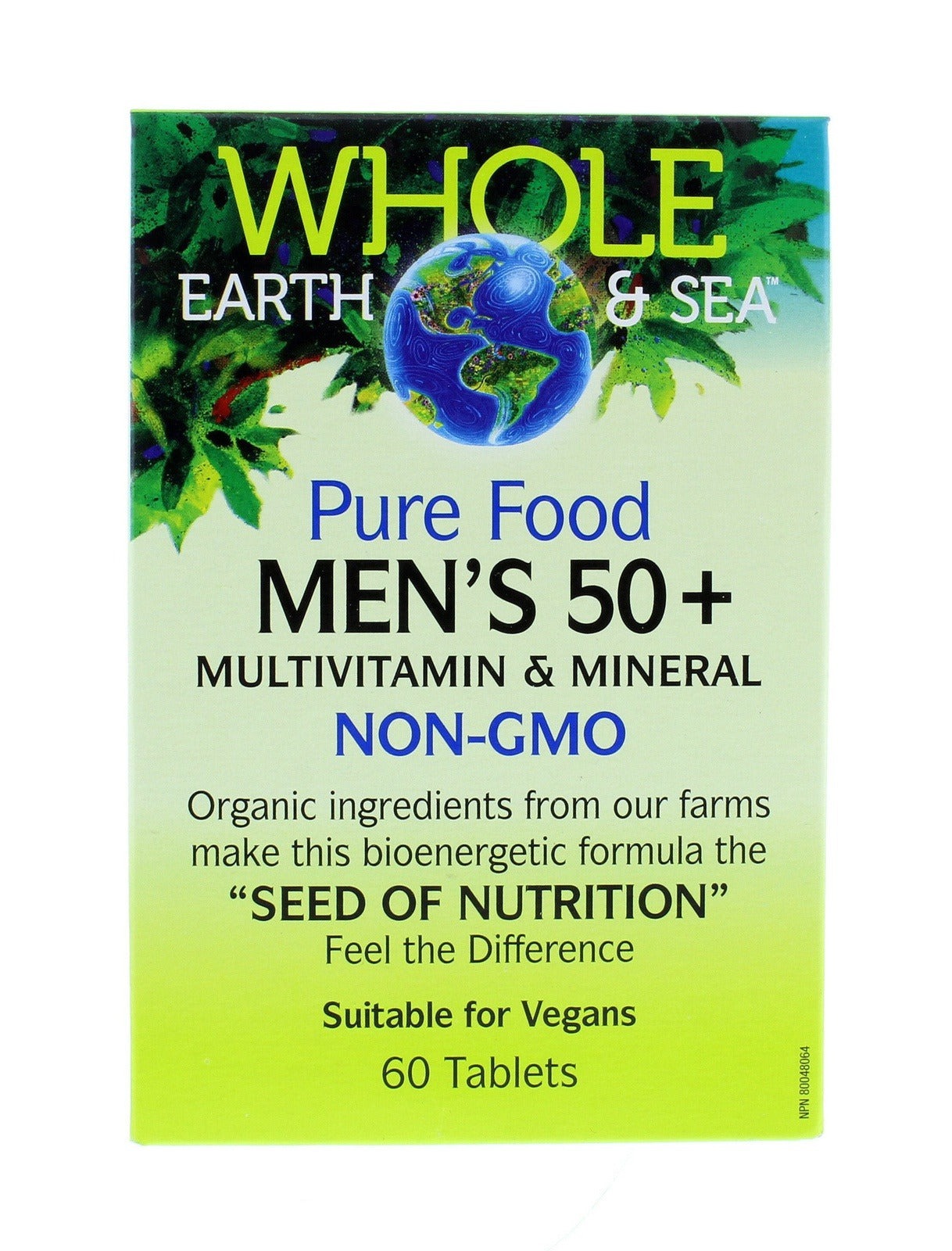 Whole Earth & Sea Pure Food Men's 50+ Multivitamin and Mineral (Tablets)